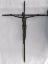 Selten Bronze Kreuz Künstlerkreuz Ca 40x30cm, Korpus ca 20x19cm Ca 800 Gramm