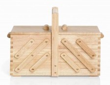 Prym Nähkasten Holz L (hell) ausziehbar - 612548 Nähkästchen