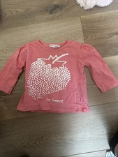 Oberteil Langarmshirt Rosa Erdbeere Ergee 80