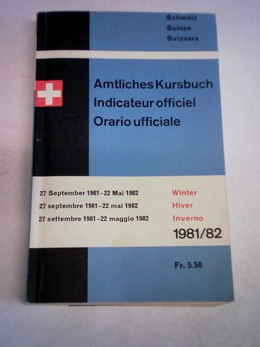 Amtliches kursbuch der - amtliches,