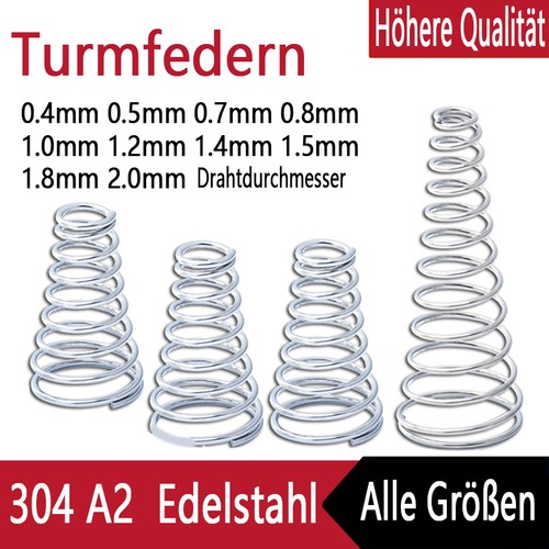 Konisch druckfeder 304 - konisch,