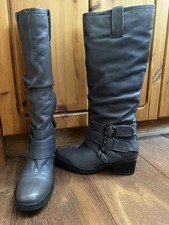 BRONX Stiefel Grau Mit
