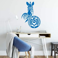 Wandtattoo MSV Duisburg Logo blau Fanartikel Fanshop Fandeko Aufkleber