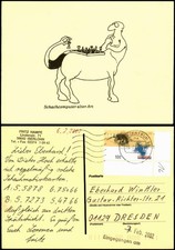 Ansichtskarte  Schach-Spiel