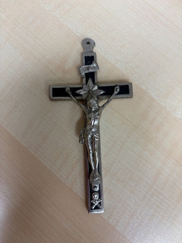 Altes sterbekreuz metall mit - altes,