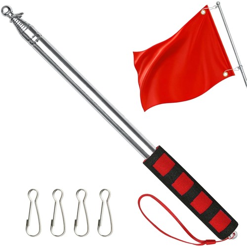 Teleskop fahnenmast 5m - fahnenmast, 2,5m