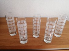 5 Stück Sektflöten Ingrid Glas Polka Dots Sektgläser 13,5cm hoch Ø 4cm