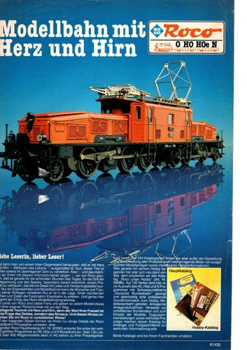 Roco prospekt von 1981 - -,