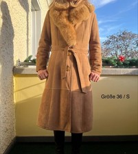 Ledermantel lang Wildleder