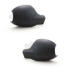 AUßENSPIEGEL ABDECKUNG Set für RENAULT TWINGO II Bj. 03/07-12/11 schwarz