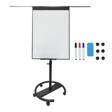 Flipchart Whiteboard Moderationstafel Flipboard Workshoptafel 100x70 cm Rollen