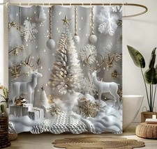 Weihnachtsdeko Gardinen Fenstervorhang Weihnachtsvorhang Fensterdekoration
