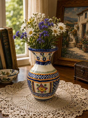 Henriot quimper keramik vase - henriot,