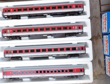 Roco H0 Konvolut Set 4 x InterCity-EuroCity- IR Schnellzugwagen DB Epoche 4/-5