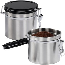 2x Xavax Kaffeedose Edelstahl