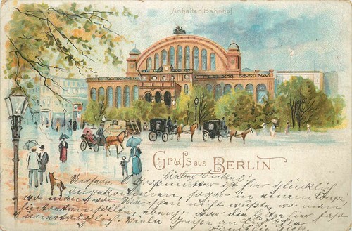 Berlin anhalter bahnhof - ak,