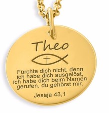 Taufkette vergoldet, Tauffisch