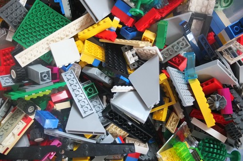 Lego bunt gemischt - gemischt, steine