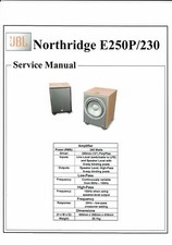 JBL  service manual  für E250 P / 230 Northridge  subwoofer  Copy
