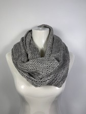Loop Schal Scarf Grau Silber
