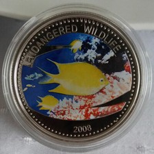 Palau 1$ Farbmünze 2008 Endangered Wildlife - Lemon Fish