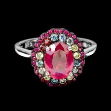 Sommer 925 Silber Ring Oval