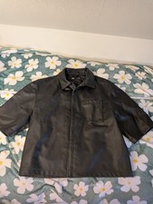 ZARA Kunst Leder Hemd - Jacke