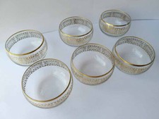 Set, 6 alte Glas- Schalen