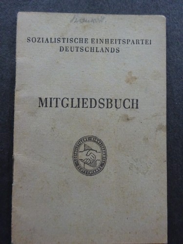 Mitgliedsbuch ausweis sed - ausweis,,