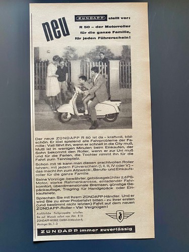 1964 zündapp motorroller - zündapp,
