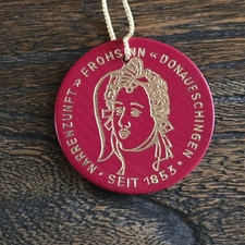 Plakette Holz 50er Jahre