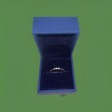 Gold ring 9ct - ring, dia