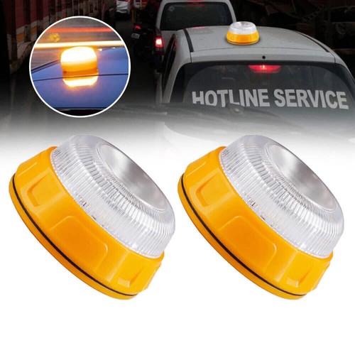 Gelb led rundumleuchte - 2x,