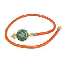 28 mbar Länge 1m Gasschlauch Regler-Kit Geeignet für Gaskühlschränke und-grills