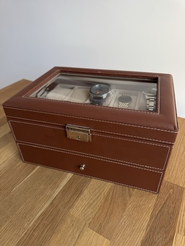 Uhren box schachtel braun - box,