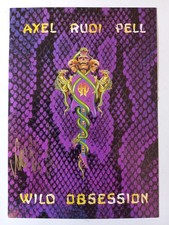 AXEL RUDI PELL PR Postkarte orig. Autogramm, handsigniert 1989, Wild Obsession