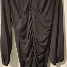 Stella Luce Black Ruched Mesh