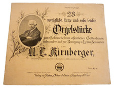 U. L. Kirnberger 28 VORZÜGLICHE, KURZE UND SEHR BELIEBTE ORGELSTÜCKE