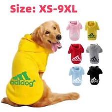 Warme Herbst-Winter Hundekleidung  Adidog Hoodie für Welpen Mittelgroße Hunde