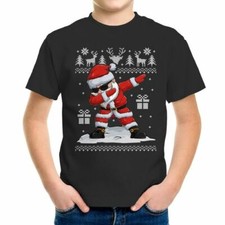 Kinder T-Shirt Weihnachten Dabbing Santa Weihnachtsmann Dab Fun-Shirt lustig