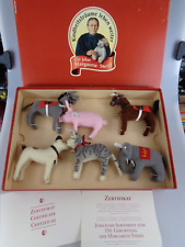 Steiff Jubiläums Sortiment 400285 6 Samt Tiere 150. Geburtstag Margarete Steiff