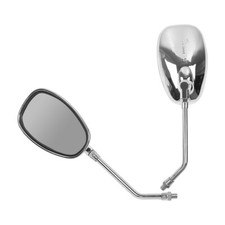 Motorrad Spiegel Paar in Chrom