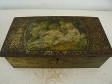 Alte Blechdose Engelmotiv Putten Shabby Chic  Boudoir Brocante Nostalgie Deko