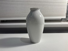 weiße Goldrand Vintage Vase