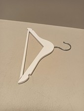 Praknu Kinderkleiderbügel Holz Weiß - 10 stück - 360° Drehbar & rutschfest