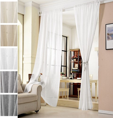 Gardine transparent ösen - 2x,