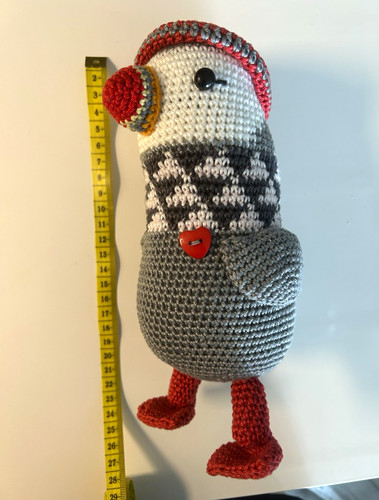 Gehäkeltes kuscheltier vogel - kuscheltier,