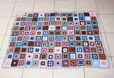 Patchwork Landhaus Häkeldecke