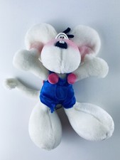 Diddl Maus Plüsch 35cm Blaue Hose Rosa Knöpfe- sammeln selten rar Kuschel Tier