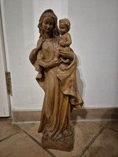 Geschnitzte Holzfigur Madonna
